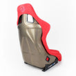 Load image into Gallery viewer, NRG FRP Bucket Seat ULTRA Edition - Large (Red Alcantara/Gold Glitter Back) - Additional View 6