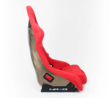 Load image into Gallery viewer, NRG FRP Bucket Seat ULTRA Edition - Large (Red Alcantara/Gold Glitter Back) - Additional View 8