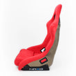 Load image into Gallery viewer, NRG FRP Bucket Seat ULTRA Edition - Large (Red Alcantara/Gold Glitter Back) - Additional View 9
