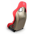 Load image into Gallery viewer, NRG FRP Bucket Seat ULTRA Edition - Medium (Red Alcantara/Pearlized Back) - Side View
