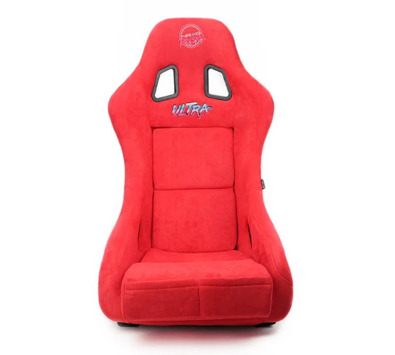 NRG FRP Bucket Seat ULTRA Edition - Medium (Red Alcantara/Pearlized Back) - Additional View 5
