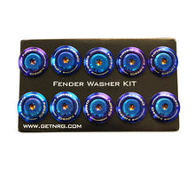 Load image into Gallery viewer, NRG Fender Washer Kit (TI Series) M6 Bolts For Plastic (TI Burn Washer/TI Burn Screw) - Set of 10 - Side View