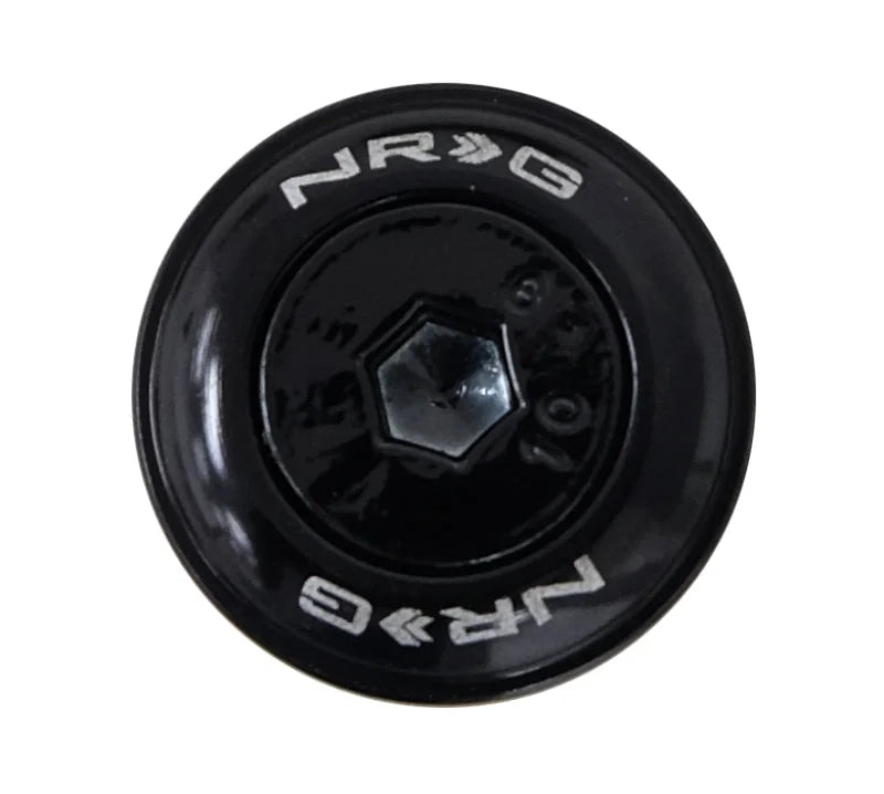 NRG Fender Washer Kit w/Color Matched M6 Bolt Rivets For Plastic (Black) - Set of 10 - Side View