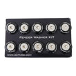 Load image into Gallery viewer, NRG Fender Washer Kit w/Rivets For Plastic (Black) - Set of 10 - Side View