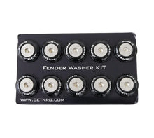 Load image into Gallery viewer, NRG Fender Washer Kit w/Rivets For Plastic (Black) - Set of 10 - Side View