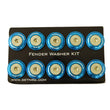 Load image into Gallery viewer, NRG Fender Washer Kit w/Rivets For Plastic (Blue) - Set of 10 - Side View