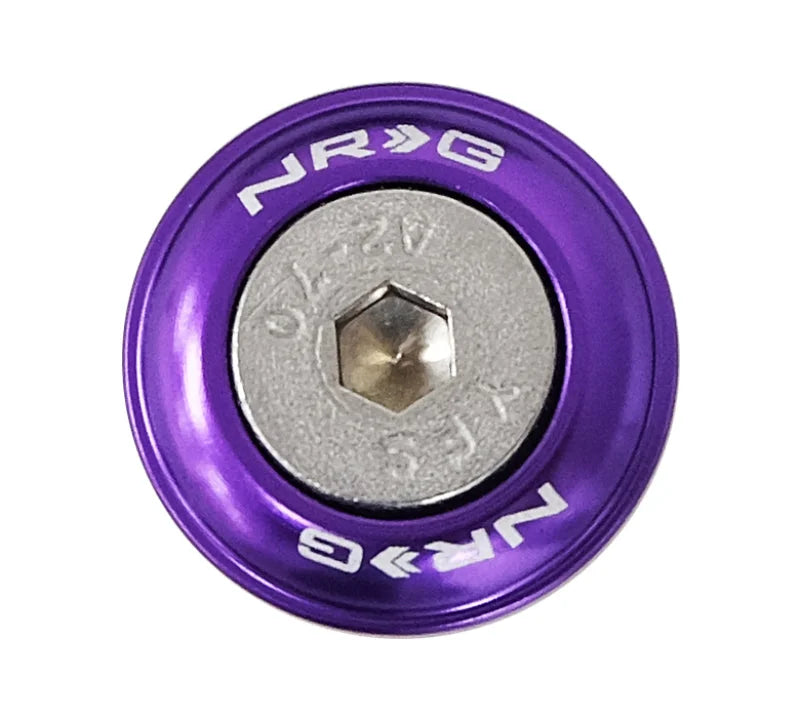 NRG Fender Washer Kit w/Rivets For Plastic (Purple) - Set of 10 - Side View