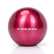 Load image into Gallery viewer, NRG Fushia Sparkly Painted Titanium Round Shifter Heavy Weight