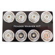 Load image into Gallery viewer, NRG M Style Fender Washer Kit TI Series M6 Bolts For Metal (Silver Washer/Silver Screw) - Set of 10 - Side View