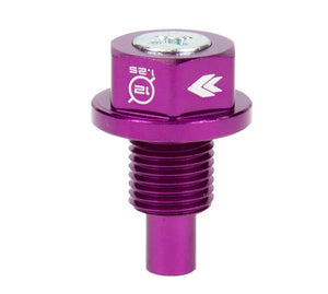 NRG Magnetic Oil Drain Plug M12X1.25 Infiniti/Lexus/Nissan/Toyota - Purple - Side View