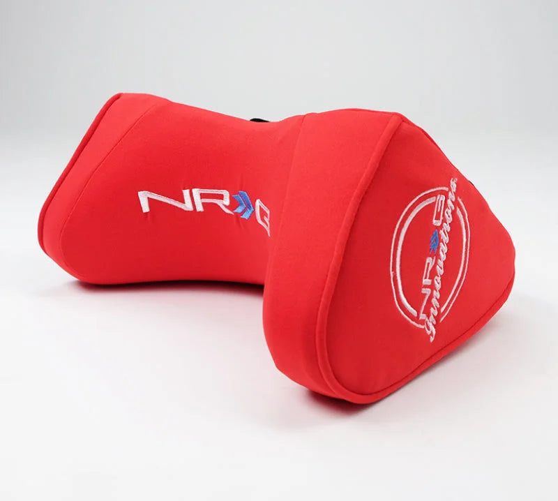 NRG Memory Foam Neck Pillow For Any Seats- Red - Side View