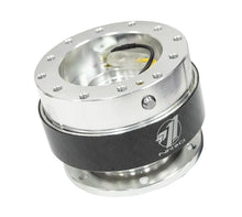 Load image into Gallery viewer, NRG Quick Release Gen 1.5 - Black Body / Carbon Fiber Ring - Back View