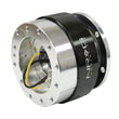 Load image into Gallery viewer, NRG Quick Release Gen 1.5 - Silver Body / Black Chrome Ring - Side View