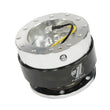 Load image into Gallery viewer, NRG Quick Release Gen 1.5 - Silver Body / Black Chrome Ring - Back View