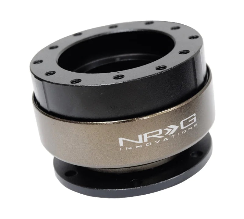 NRG Quick Release Gen 2.0 - Black Body / Chrome Ring SFI Spec 42.1 - Detail View