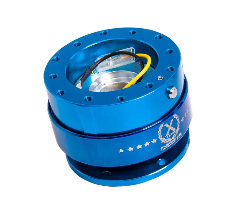 NRG Quick Release Gen 2.0 - Blue Body / Blue Ring - Side View