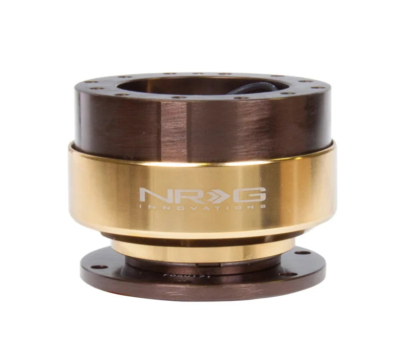 NRG Quick Release Gen 2.0 - Bronze Body / Chrome Gold Ring - Main Product View