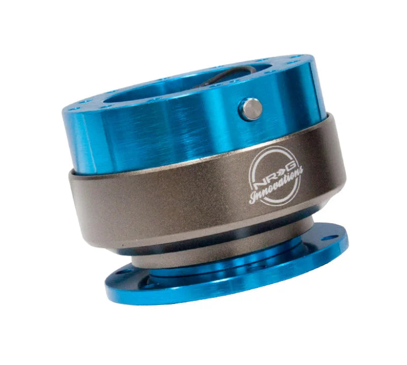 NRG Quick Release Gen 2.0 - New Blue Body / Titanium Chrome Ring - Main Product View