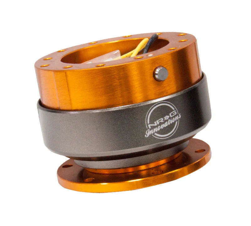 NRG Quick Release Gen 2.0 - Rose Gold Body / Titanium Chrome Ring - Side View