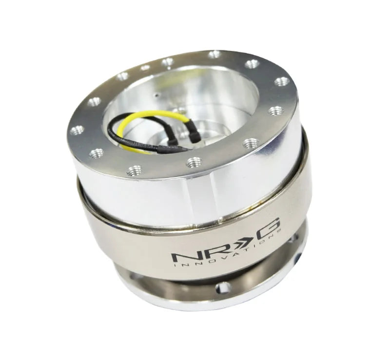 NRG Quick Release Gen 2.0 - Silver Shiny Body / Brushed Silver Ring - Main Product View