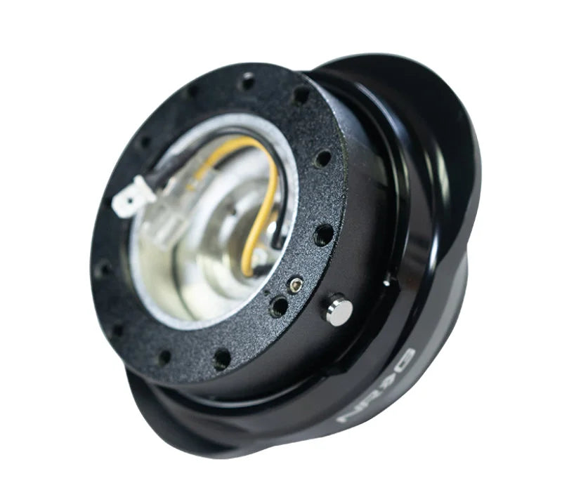NRG Quick Release Gen 2.2 - Black Body / Shiny Black Oval Ring - Main Product View