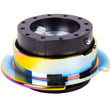 Load image into Gallery viewer, NRG Quick Release Gen 2.5 - Black Body / Neochrome Ring - Detail View