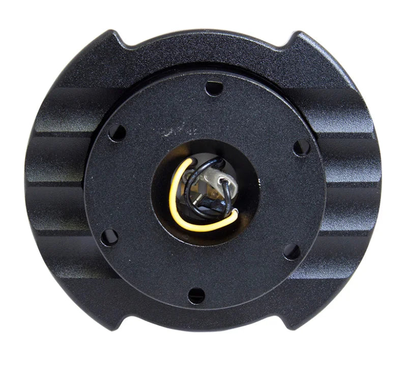 NRG Quick Release Kit Gen 2.5 - Black / Black Ring w/Finger Grooves - Installation View