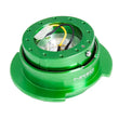 Load image into Gallery viewer, NRG Quick Release Kit Gen 2.5 - Green Body / Titanium Chrome Ring - Main Product View