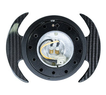 Load image into Gallery viewer, NRG Quick Release Kit Gen 3.0 - Black Body / Black Ring w/ Carbon Fiber Handles - Detail View