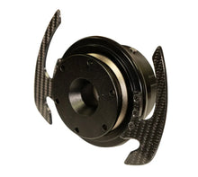 Load image into Gallery viewer, NRG Quick Release Kit Gen 4.0 - Black Body / Black Ring w/ CF Handles - Side View
