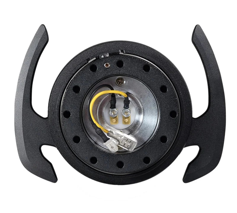 NRG Quick Release Kit Gen 4.0 - Black Body / Black Ring w/ Handles - Side View