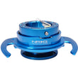 Load image into Gallery viewer, NRG Quick Release Kit Gen 4.0 - Blue Body / Blue Ring w/ Handles - Side View