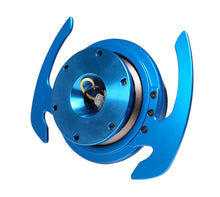 Load image into Gallery viewer, NRG Quick Release Kit Gen 4.0 - Blue Body / Blue Ring w/ Handles - Installation View