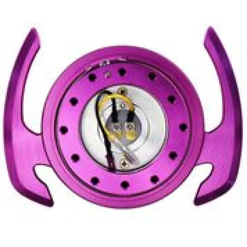 NRG Quick Release Kit Gen 4.0 - Purple Body / Purple Ring w/ Handles - Detail View