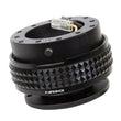 Load image into Gallery viewer, NRG Quick Release Kit - Pyramid Edition - Black Body / Black Pyramid Ring - Side View