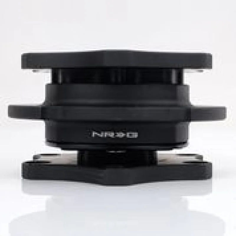 NRG Quick Release SFI SPEC 42.1 - Matte Black Body / Matte Black Ring - Detail View