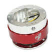 Load image into Gallery viewer, NRG Quick Release - Silver Body/ Red Chrome Ring - Main Product View