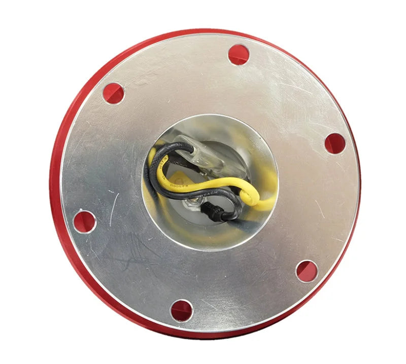 NRG Quick Release - Silver Body/ Red Chrome Ring - Side View