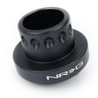 Load image into Gallery viewer, NRG Race Short Hub Mitsubishi / Subaru - Black - Installation View