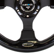 Load image into Gallery viewer, NRG Reinforced Steering Wheel (320mm) Blk w/Gloss Black Trim - Main Product View