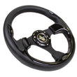Load image into Gallery viewer, NRG Reinforced Steering Wheel (320mm) Blk w/Gloss Black Trim - Installation View