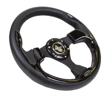 Load image into Gallery viewer, NRG Reinforced Steering Wheel (320mm) Blk w/Gloss Black Trim - Installation View