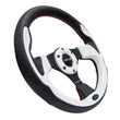 Load image into Gallery viewer, NRG Reinforced Steering Wheel (320mm) Blk w/White Trim &amp; 4mm 3-Spoke - Additional View 9