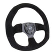 Load image into Gallery viewer, NRG Reinforced Steering Wheel (320mm Horizontal / 330mm Vertical) Black Suede w/Black Stitching - Main Product View