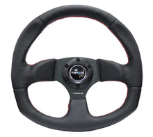 Load image into Gallery viewer, NRG Reinforced Steering Wheel (320mm Horizontal / 330mm Vertical) Leather w/Red Stitching - Installation View