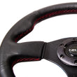 Load image into Gallery viewer, NRG Reinforced Steering Wheel (320mm) Leather w/Red Stitch - Main Product View