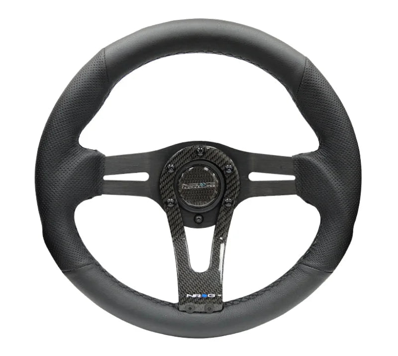 NRG Reinforced Steering Wheel (320mm) w/Carbon Center Spoke - Installation View