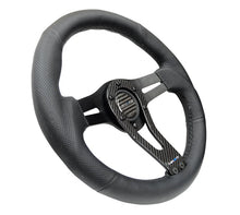 Load image into Gallery viewer, NRG Reinforced Steering Wheel (320mm) w/Carbon Center Spoke - Additional View 5