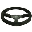 Load image into Gallery viewer, NRG Reinforced Steering Wheel (350mm / 2.5in. Deep) Blk Suede Comfort Grip w/5mm Matte Blk Spokes - Installation View
