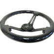 Load image into Gallery viewer, NRG Reinforced Steering Wheel (350mm / 3in. Deep) Black Multi Color Flake Wood w/ Black Matte Center - Main Product View